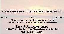 SMC 3 APPOINTMENT CARD