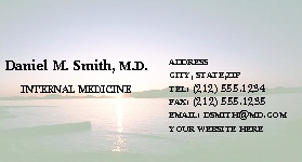   MHC MEDICAL BUSINESS CARD 40
